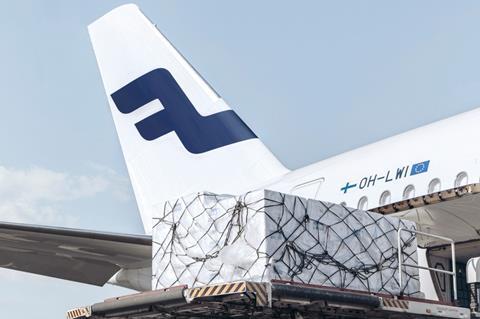 Finnair Cargo A350 loading shipment 1