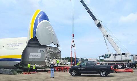 1_Antonov and Bolloré deliver ANASIS-II satellite to SpaceX