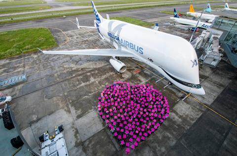 BelugaXL. Photo: Airbus. Issued with press release. 11/06/2024.
