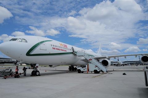 Def Leppard & Motley Crue aircraft. Photo: ACS