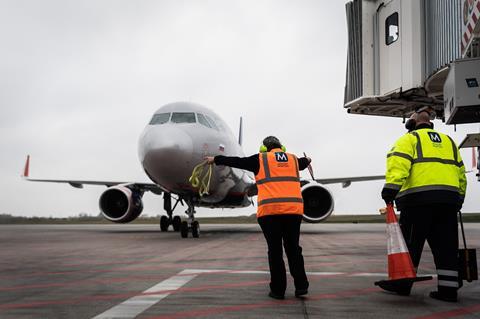 Menzies Aviation ground handling operations at Budapest Airport. Photo Menzies Aviation. Supplied by  DGA Group in a Menzies press release. 26/06/2024