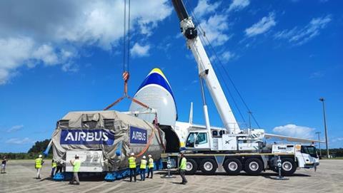 Airbus satellite transport. Photo: Antonov Airlines