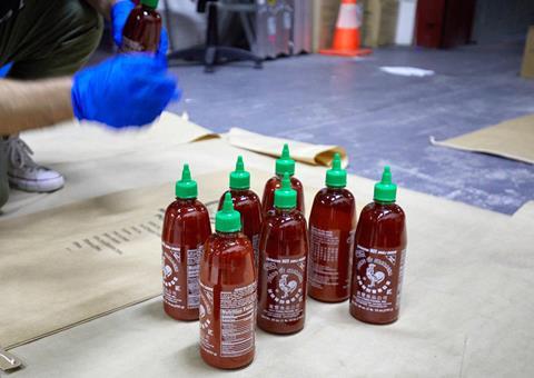 400kg of methylamphetamine discovered in Sriracha sauce bottles