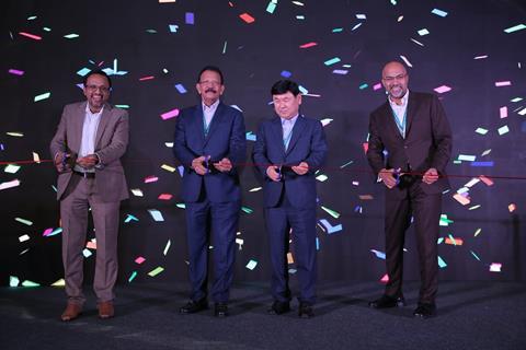 L-R Ashok Rajan, V K Mathews, Noh Sam Sug, Anand Krishnan