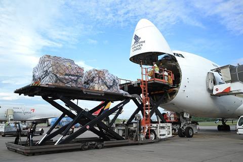 Singapore Airlines Cargo shipment