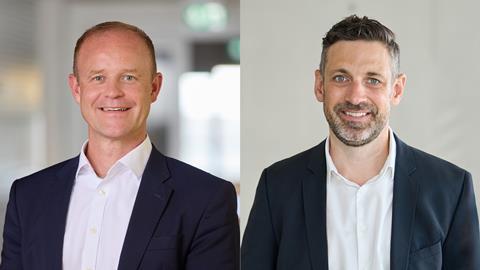 Frank Bauer (L) and Gregor Schleussner, Lufthansa Cargo