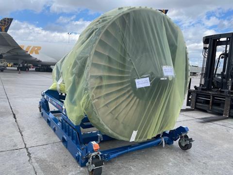Air Partner outsize cargo ready for loading