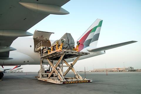 Emirates SkyCargo, engine shipment