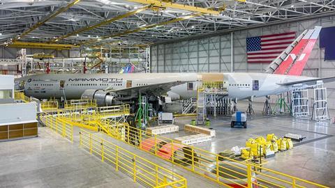 Mammoth 777-300 freighter conversion