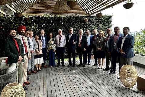 Members of the WFS and Air India teams