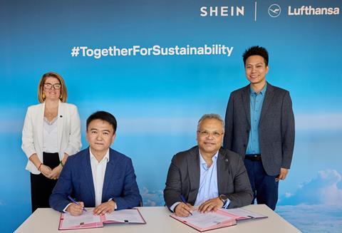 Lufthansa and Shein partner on SAF