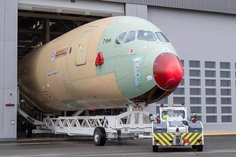 Airbus A350F forward section