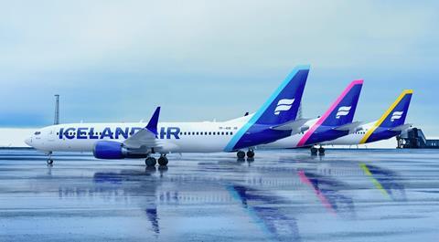 Icelandair aircraft on the tarmac
