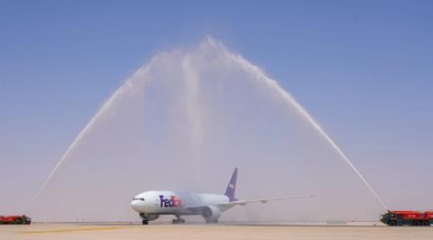 First FedEx flight to Saudi Arabia