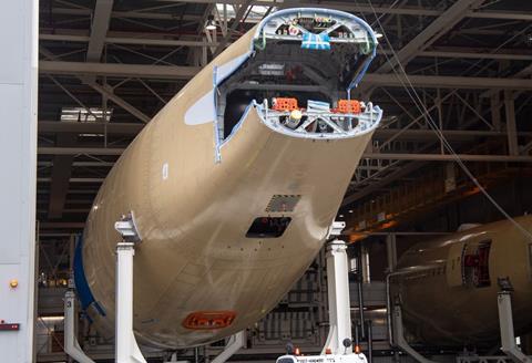 A350F rear fuselage
