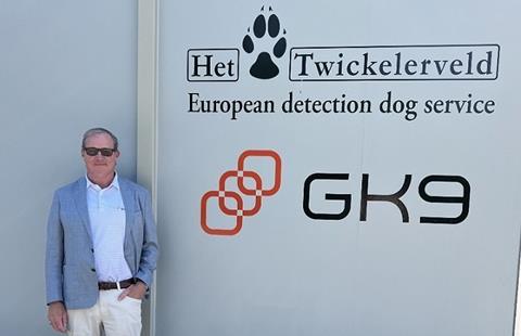 Global K9 founder and chief executive Eric Hare visiting new screening facilities in Middenbeemster, the Netherlands