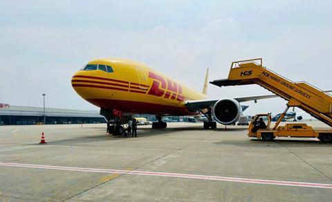 DHL aircraft in Hanoi