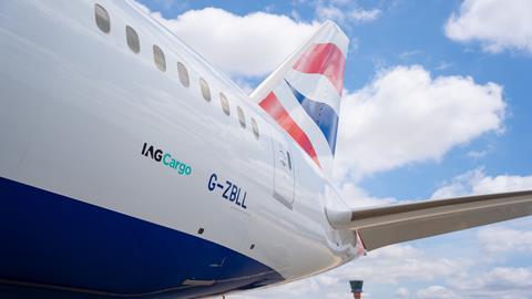 IAG Cargo logo on BA aircraft