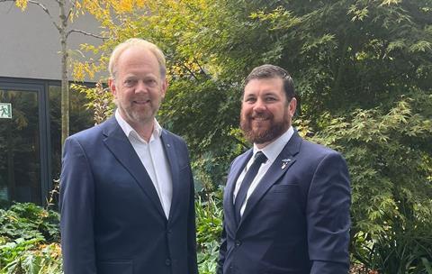 Kester Meijer, KLM Cargo, and Chris Daniels, Global K9