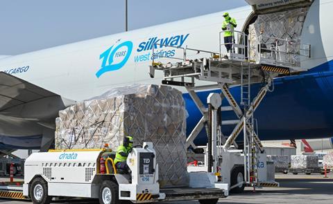 dnata handling cargo for Silk Way
