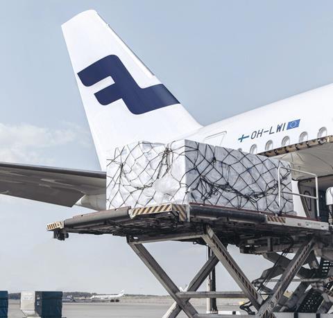 Finnair Cargo, A350 loading shipment